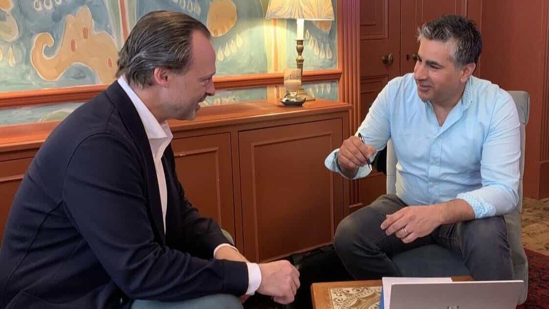 TAB Franchisee Ishaun Sahni and TAB board member João de Saldanha