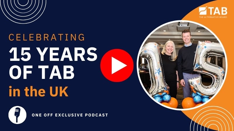 TAB UK - 15 year franchise podcast YT thumbnail