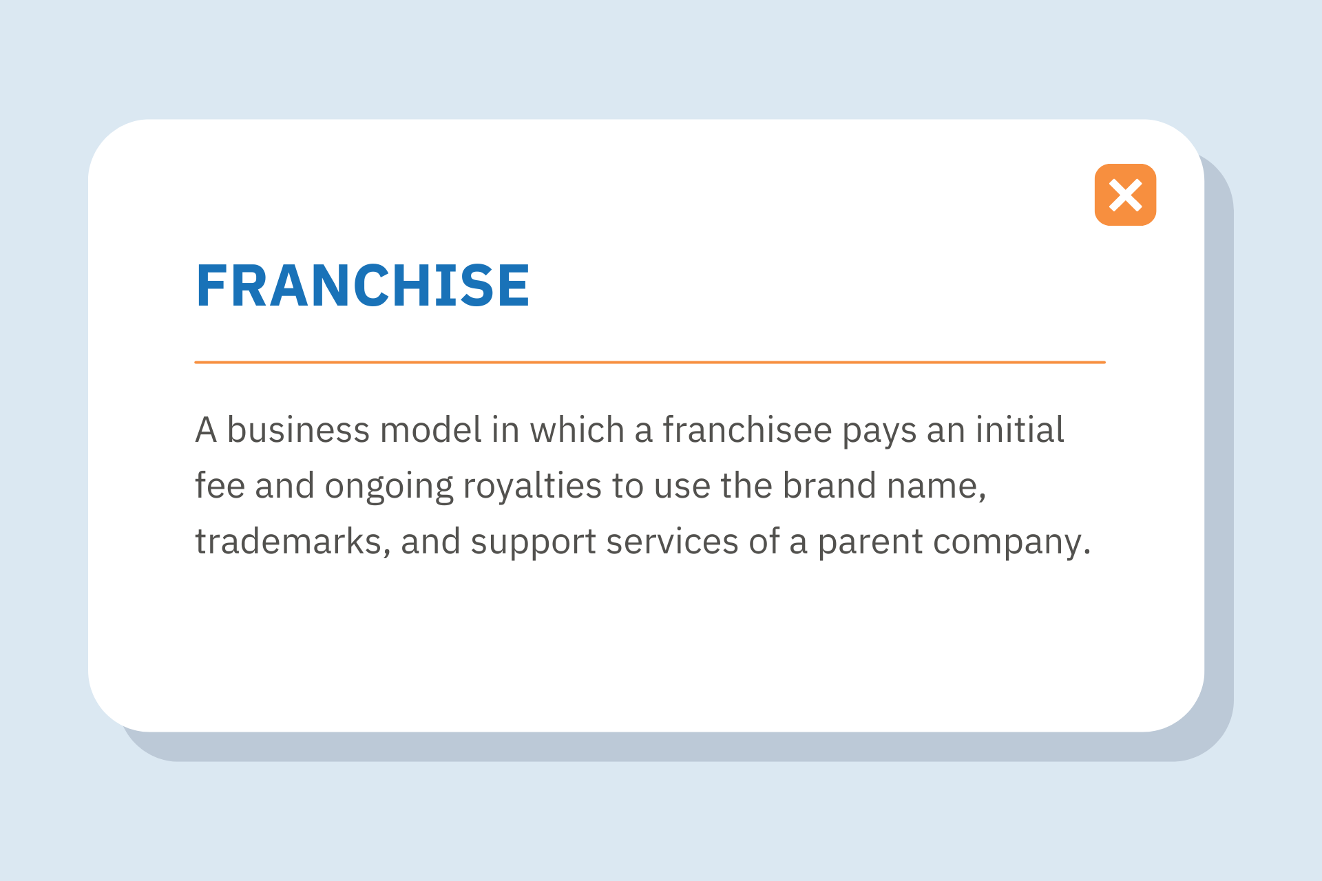 What is a franchise - definition