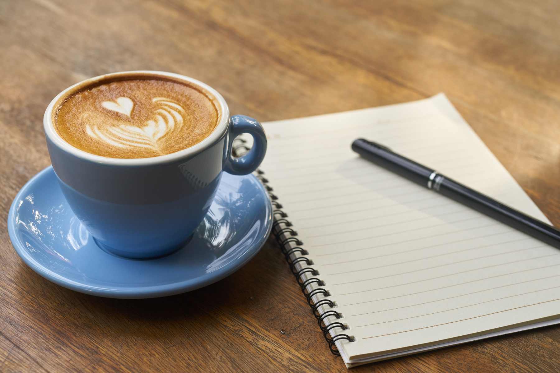 Coffee and pen