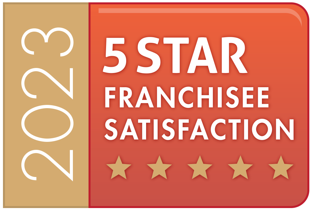 Workbuzz winner logo - 5 Star Franchisee Satisfaction - 2023